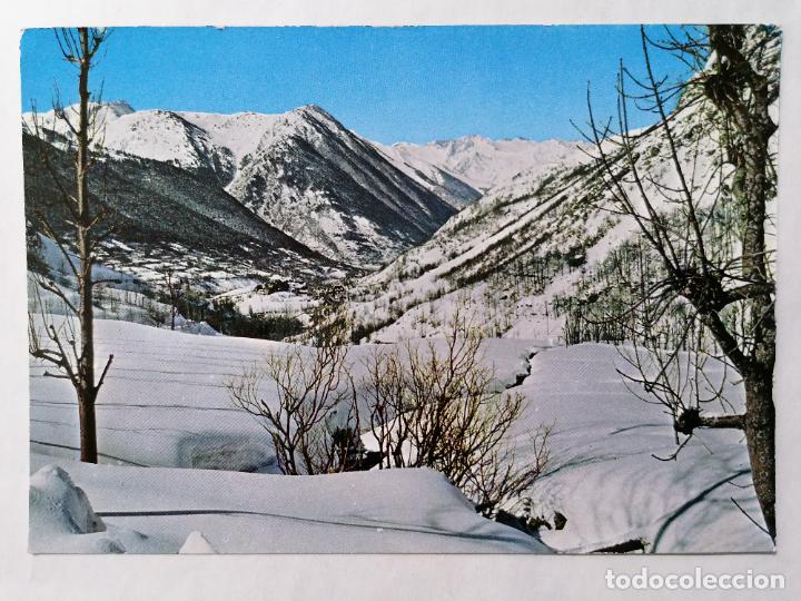 Postales: POSTAL VALLE DE ARAN, PANORAMICA DES DE BAGUERGE, A&Ntilde;OS 70