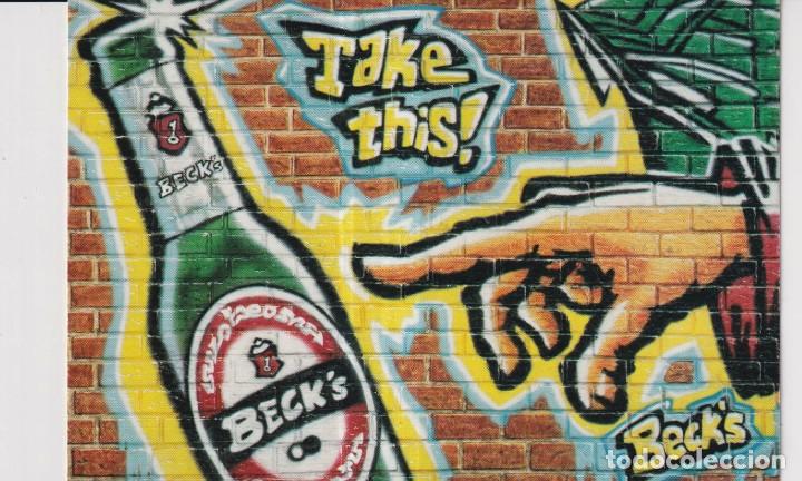 Postkarten: postal de publicidad de cerveza becks alemania