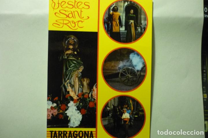 Postales: postal tarragona.-festes de s.roc diversos aspectos-dorso verso de j.morant -- escrita