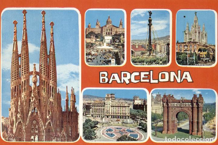 Postales: Postal antigua de Barcelona - Foto 1