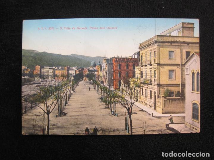 Postales: SANT FELIU DE GUIXOLS-PASEO-ATV 3075 A.T.V.-POSTAL ANTIGUA-(78.470)