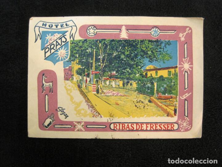 Postales: RIBAS DE FRESSER-HOTEL PRATS-PUBLICIDAD-POSTAL ANTIGUA-(78.479)