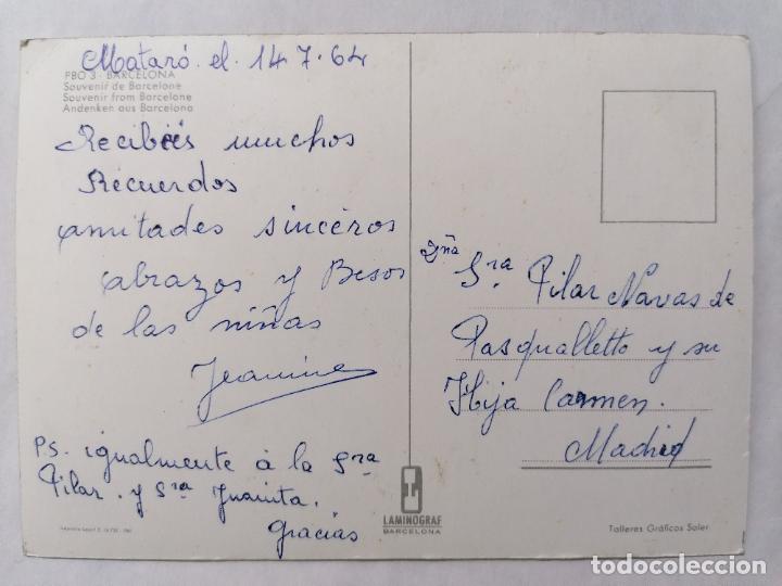 Postales: POSTAL BARCELONA, SOUVENIR - Foto 2