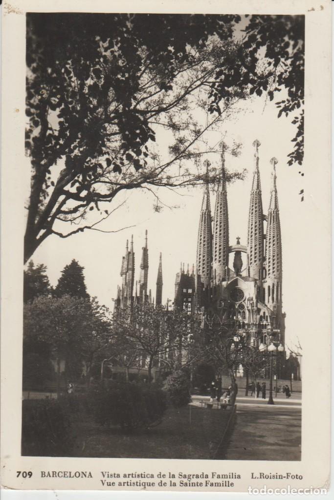Postais: (709) BARCELONA . VISTA ARTISTICA DE LA SAGRADA FAMILIA
