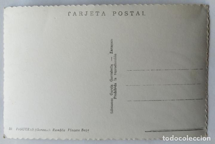 Postales: FIGUERAS RAMBLA LA PLACETA BAJA - Foto 2