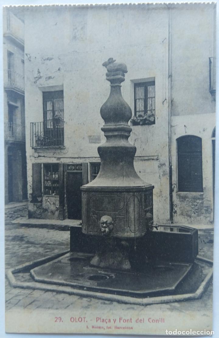Postales: OLOT PLACA I FONT DEL CONILL - Foto 1