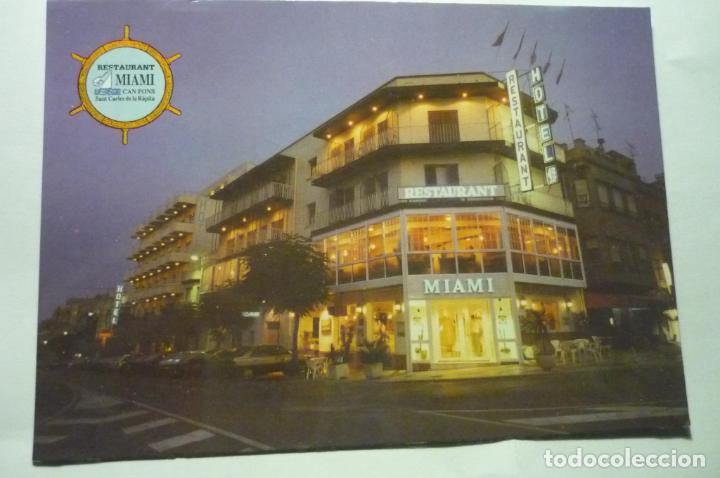 Postales: POSTAL S.CARLOS RAPITA.-RESTAURANTE MIAMI. NOCTURNA &iexcl;&iexcl;DORSO PLANO&iexcl;&iexcl;
