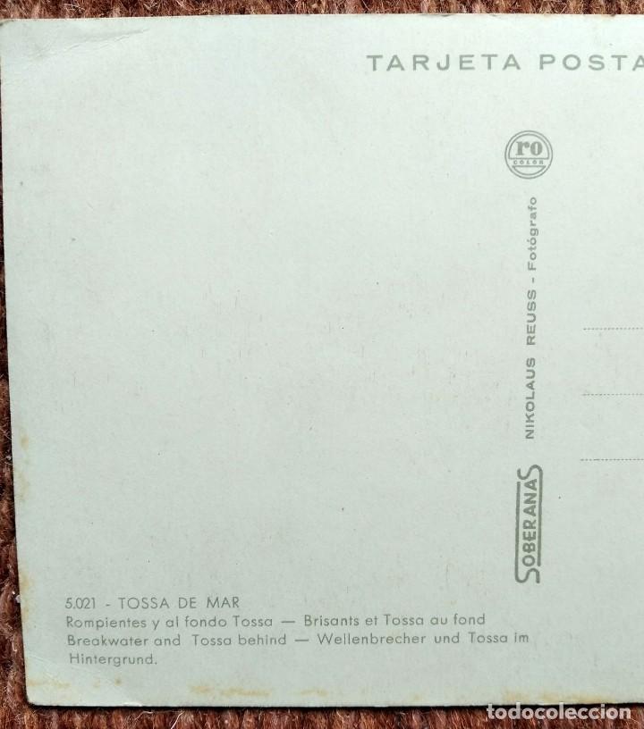 Postales: TOSSA DE MAR - GERONA - Foto 2