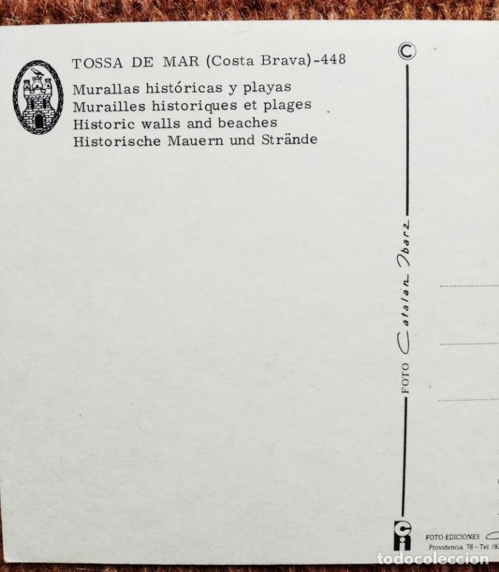 Postales: TOSSA DE MAR - GERONA - Foto 2