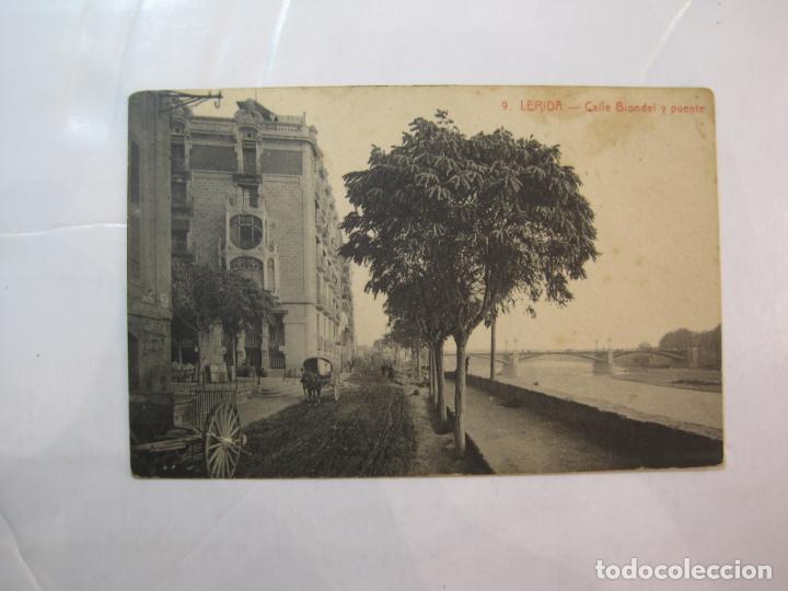 Postales: LLEIDA-LERIDA-CALLE BLONDEL Y PUENTE-IMP SOL Y BENET-9-POSTAL ANTIGUA-(78.712)