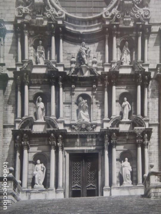 Postales: GERONA - FACHADA DE LA CATEDRAL - Foto 1