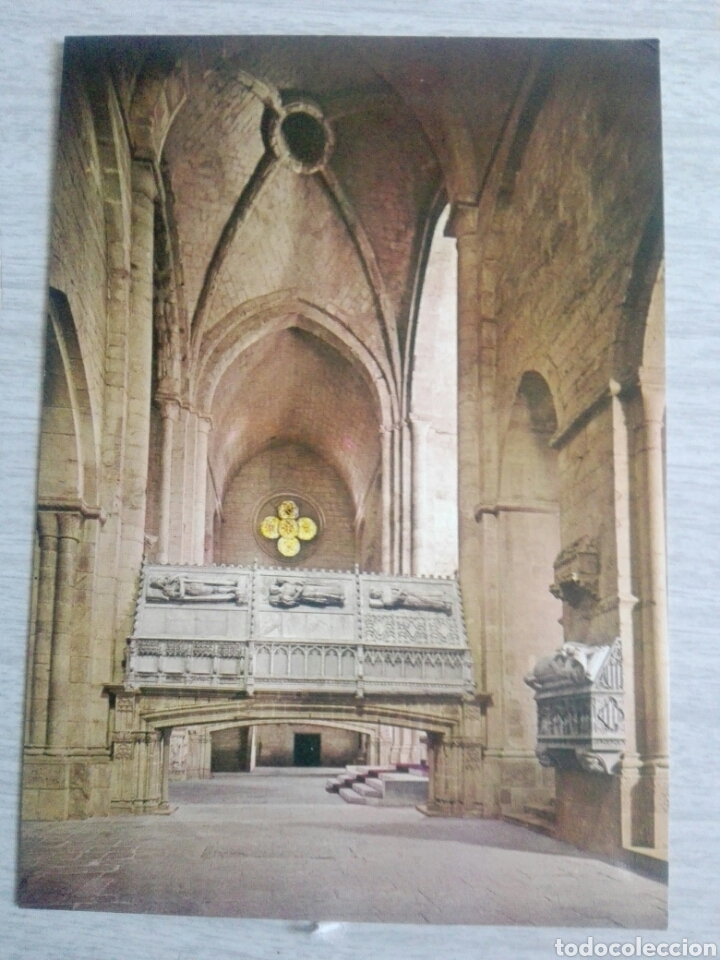 Postales: Postal N 45 real monasterio de Poblet iglesia crucero y tumbas reales