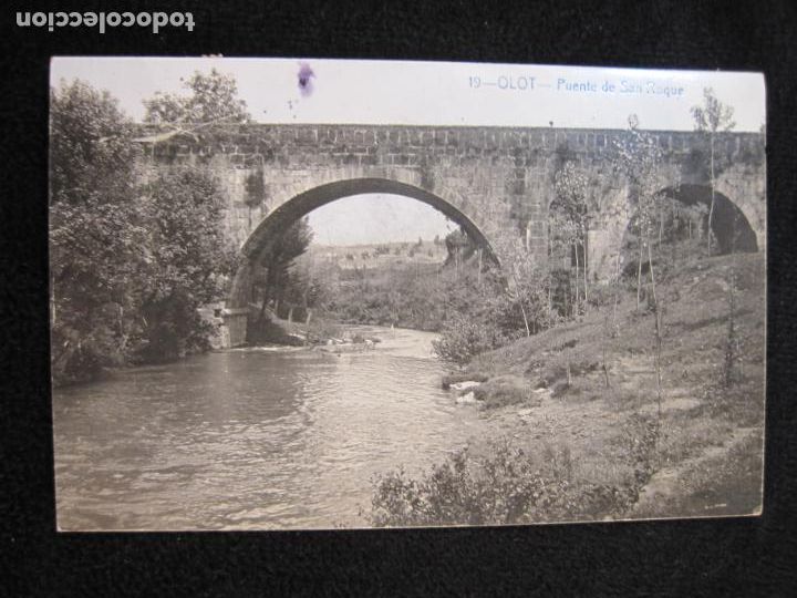 Postales: OLOT-PUENTE DE SAN ROQUE-FOTOGRAFICA ANDRES FABERT-19-POSTAL ANTIGUA-(78.873)