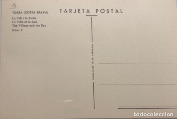 Postales: Postal de Tossa de Mar. Gerona - Foto 2