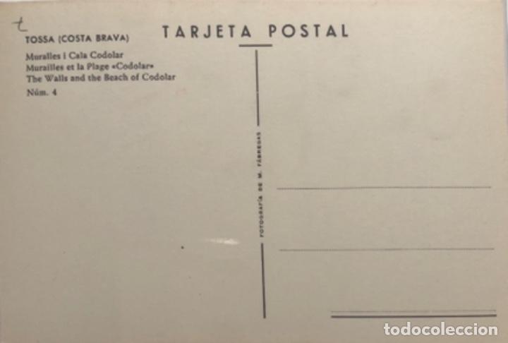Postales: Postal de Tossa de Mar. Gerona - Foto 2