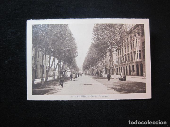 Postales: LLEIDA-RAMBLA FERNANDO-ROISIN-28-POSTAL ANTIGUA-(78.976)