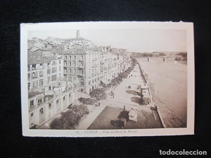 Postales: LLEIDA-VISTA DEL PASEO DE BLONDEL-ROISIN-23-POSTAL ANTIGUA-(78.981)