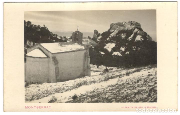 Cartoline: POSTAL FOTOGRAFICA - MONTSERRAT - LA ERMITA DE SAN JER&Oacute;NIMO NEVADA.