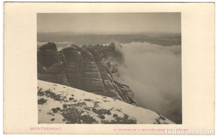 Postkarten: POSTAL FOTOGRAFICA - MONTSERRAT - EL EXTREMO DE LA MONTA&Ntilde;A DESDE SAN JER&Oacute;NIMO.