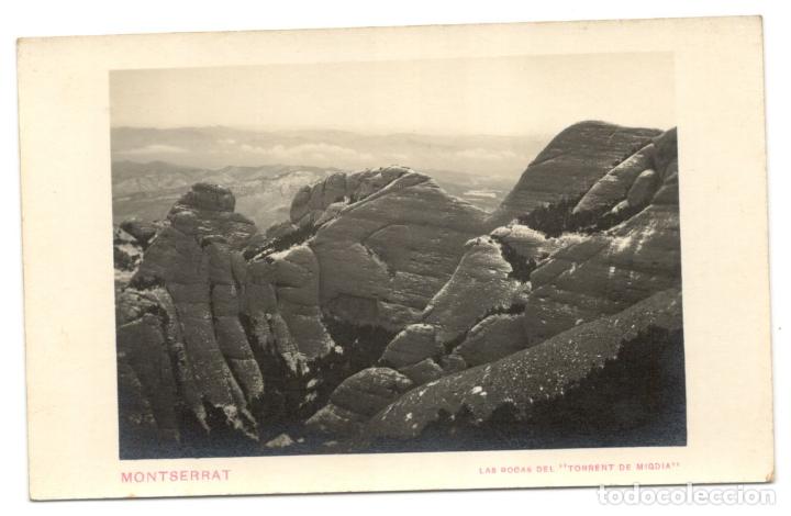 Cartoline: POSTAL FOTOGRAFICA - MONTSERRAT - LAS ROCAS DEL &rdquo;TORRENT DE MIGDIA&rdquo;.