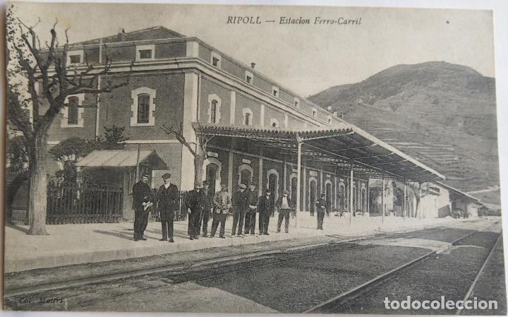 Postales: RIPOLL ESTACION FERRO-CARRIL - Foto 1