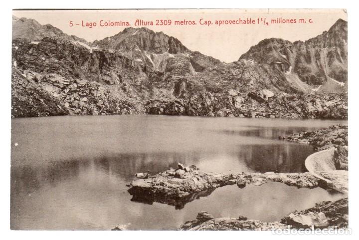Postales: POSTAL, 5 AIGUES TORTES, LAGO COLOMINA. PIRINEO DE LLEIDA - LERIDA. FOTOTIPIA THOMAS. ODEVECA. S/C.