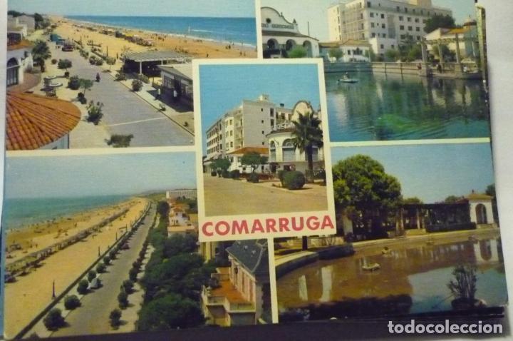 Postales: postal comarruga.-varias vistas circulada