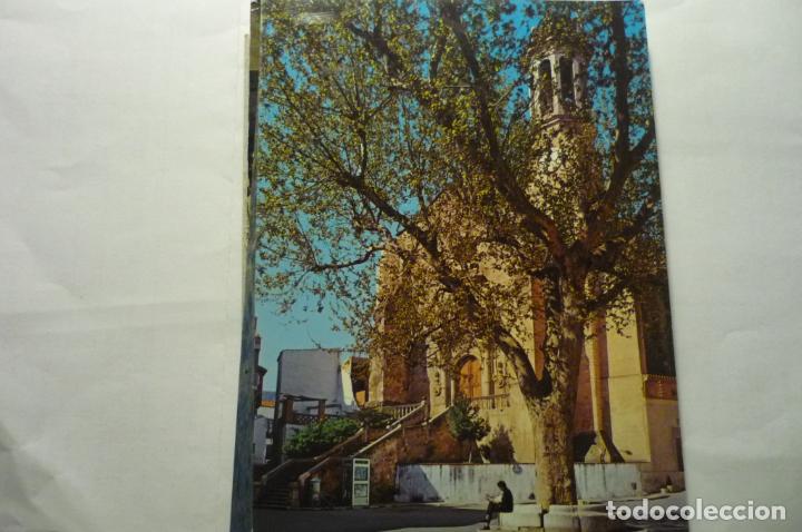 Postales: POSTAL LLANSA IGLESIA -PL.MAYOR CIRCULADA - Foto 1