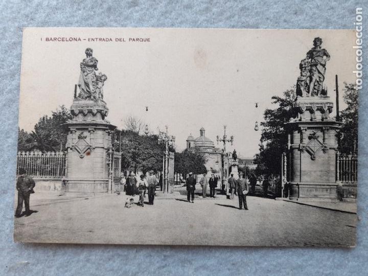 Postales: Barcelona. Entrada del Parque. - Foto 1
