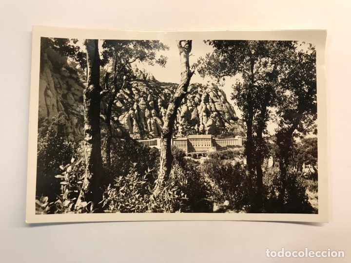 Postales: MONTSERRAT Postal No.17, El Santuario desde San Miguel. Foto RIPOL O.S.B. (h.1940?) S/C
