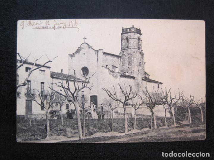 Postkarten: LLINAS-IGLESIA-MISSE GS-VER REVERSO-POSTAL ANTIGUA-(79.419)