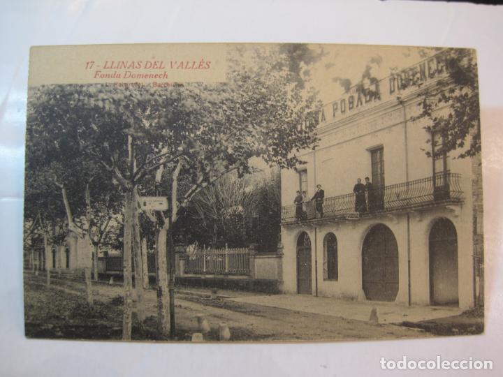 Cartes Postales: LLINAS DEL VALLES-FONDA DOMENECH-ROISIN-17-POSTAL ANTIGUA-VER REVERSO-(79.511)