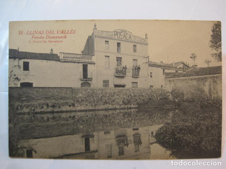 Postkarten: LLINAS DEL VALLES-FONDA DOMENECH-ROISIN-18-POSTAL ANTIGUA-VER REVERSO-(79.512)