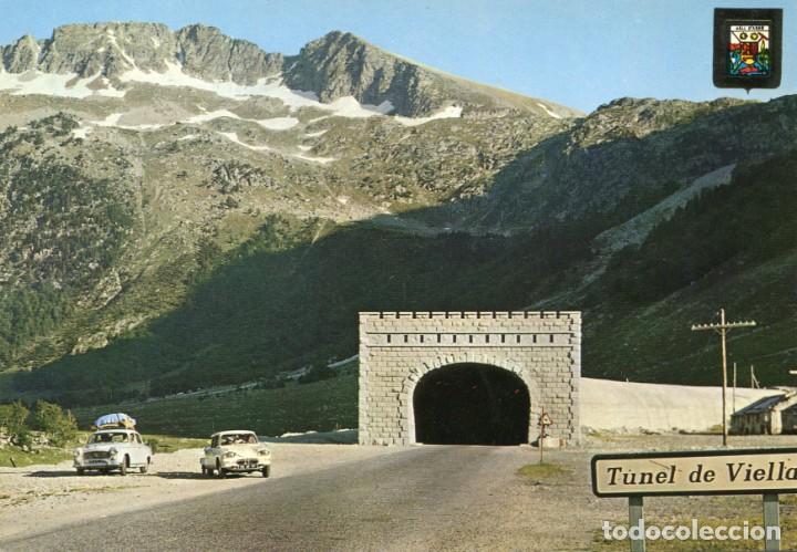 Postales: m01763 Tunel De Viella Boca Sur 1968 Escudo De Oro N&ordm;3598 citroen ami seat 1400