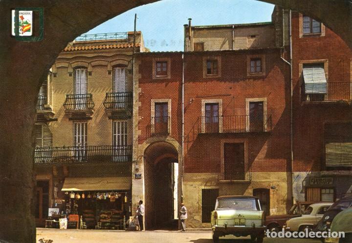 Cartes Postales: m01952 La Jonquera Calle Jose Antonio Plaza Mayor 1965 Escudo De Oro N&ordm;1914 seat 1500 junquera