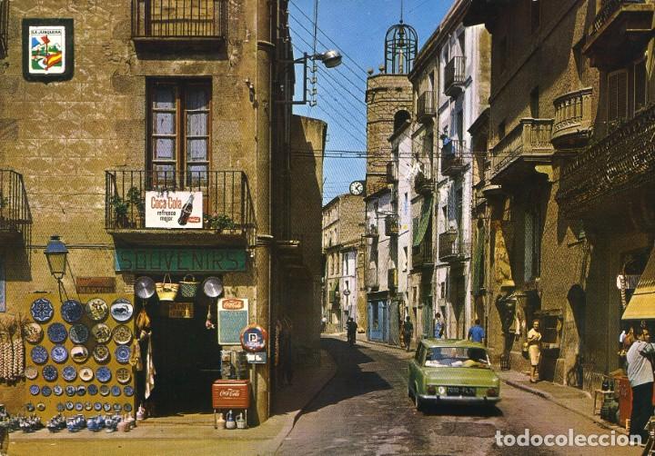 Postcards: m01953 La Jonquera Calle Jose Antonio 1965 Escudo De Oro N&ordm;1911 coche coca cola junquera