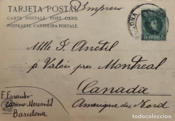 Postales: Postal de Barcelona 1904 - Foto 2