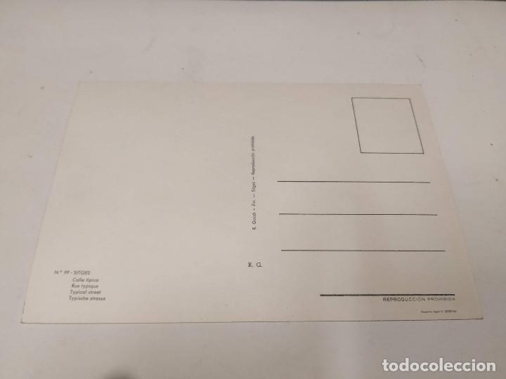 Postales: GARRAF - POSTAL SITGES - CALLE T&Iacute;PICA - Foto 2