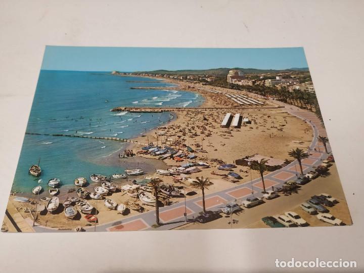 Postales: GARRAF - POSTAL SITGES - PANOR&Aacute;MICA DE LA PLAYA - Foto 1