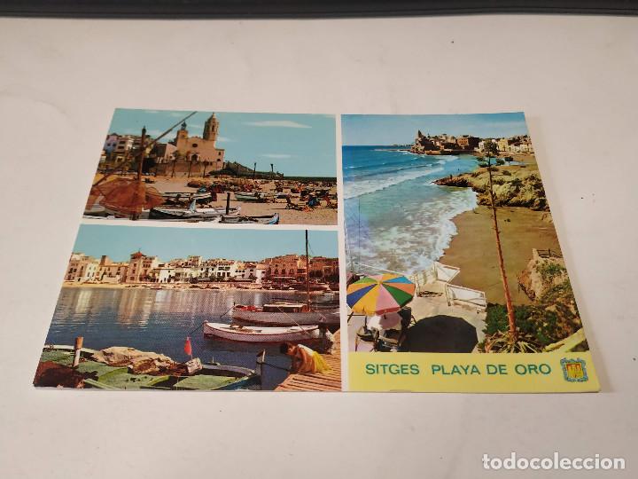 Postales: GARRAF - POSTAL SITGES - PLAYA DE ORO - Foto 1