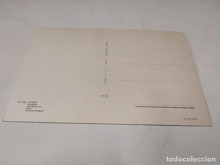 Postales: GARRAF - POSTAL SITGES - ATARDECER - Foto 2