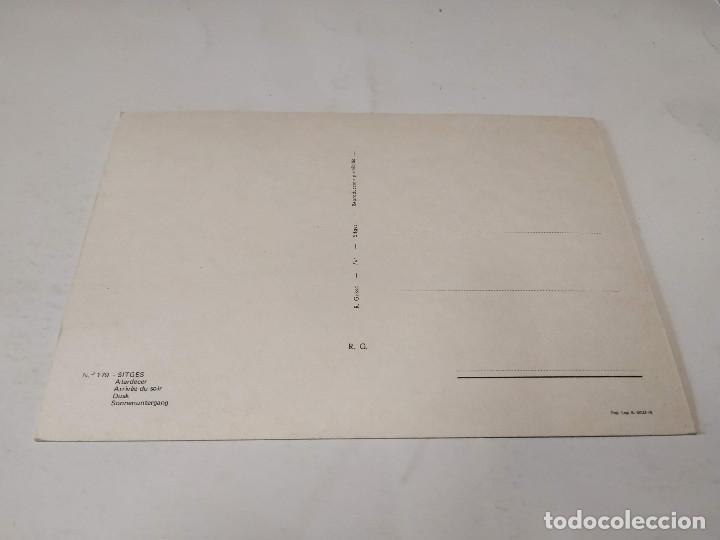 Postales: GARRAF - POSTAL SITGES - ATARDECER - Foto 2