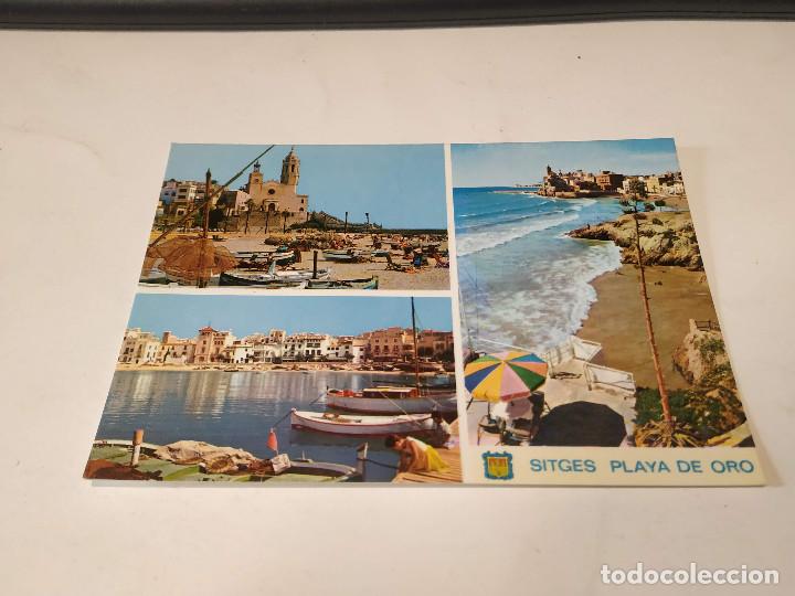 Postales: GARRAF - POSTAL SITGES - PLAYA DE ORO - Foto 1