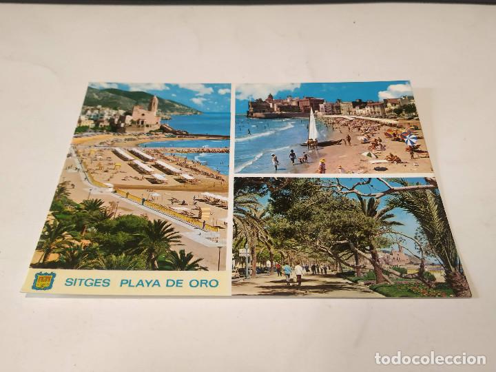 Postales: GARRAF - POSTAL SITGES - PLAYA DE ORO - Foto 1