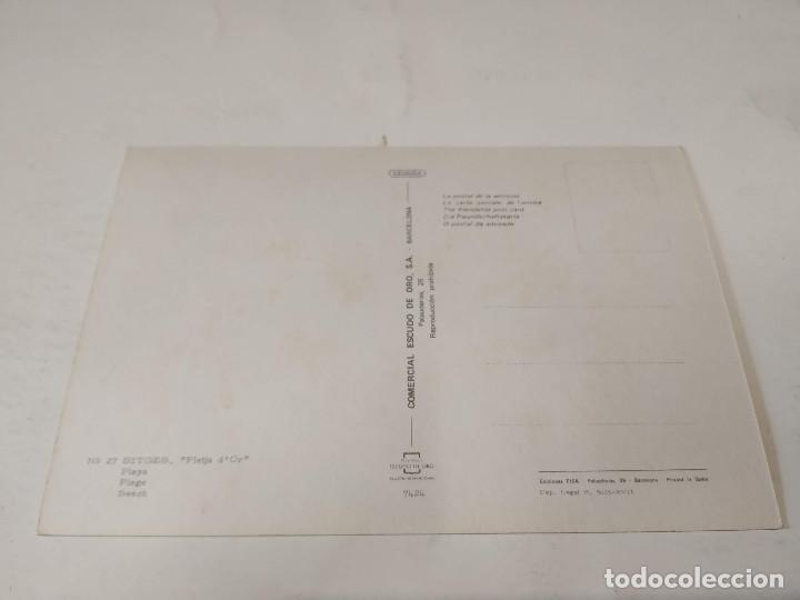 Postales: GARRAF - POSTAL SITGES - PLAYA - Foto 2