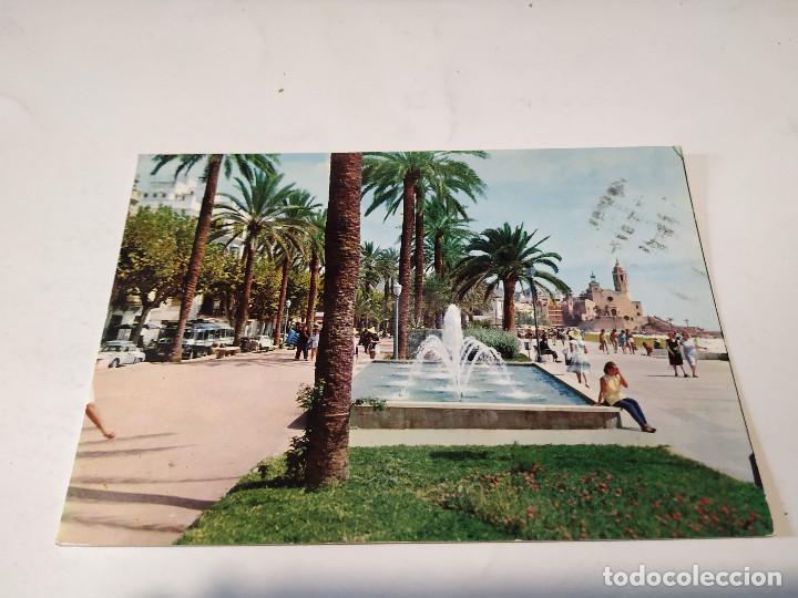 Postales: GARRAF - POSTAL SITGES - JARDINES DEL PASEO - Foto 1