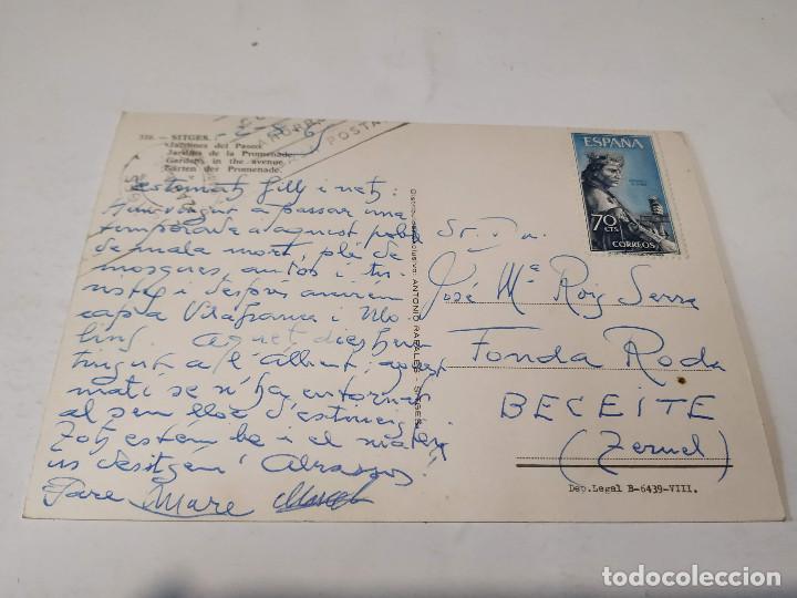 Postales: GARRAF - POSTAL SITGES - JARDINES DEL PASEO - Foto 2