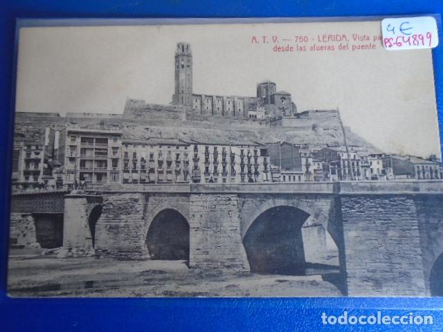 Postales: (PS-64899)POSTAL DE LERIDA-VISTA PARCIAL DESDE LAS AFUERAS DEL PUENTE.A.T.V.750