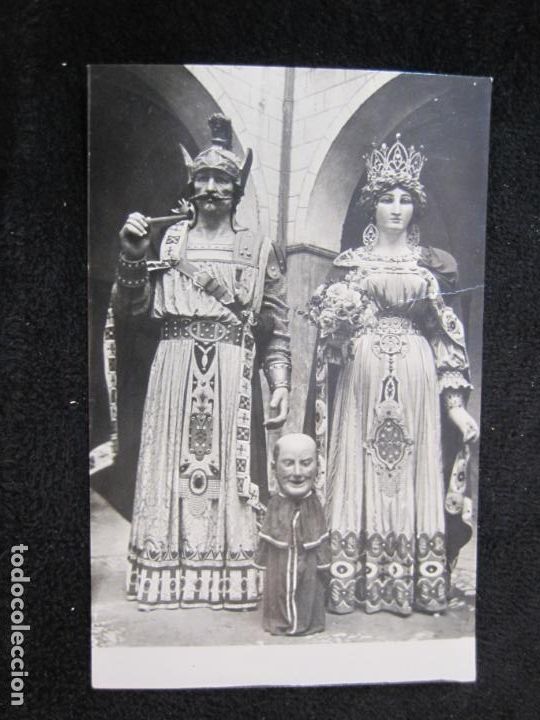 Postales: OLOT-GEGANTS-GIGANTES-FOTOGRAFIA ANTIGUA-VER REVERSO-(79.691)