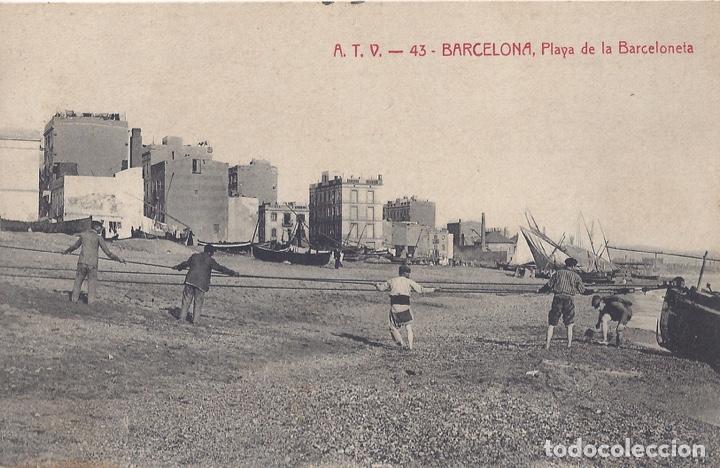Postales: BARCELONA PLAYA DE LA BARCELONETA - Foto 1